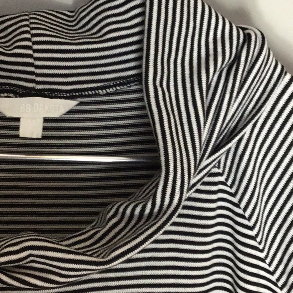 BB Dakota > Striped Cowl Neck Sweater Medium - Picture 5 of 7
